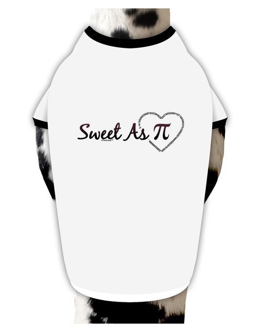Sweet As Pi Dog Shirt-Dog Shirt-TooLoud-White-with-Black-Small-Davson Sales