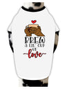 Brew a lil cup of love Dog Shirt White with Black Small