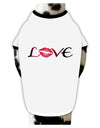 Love Kiss Stylish Cotton Dog Shirt-Dog Shirt-TooLoud-White-with-Black-Small-Davson Sales