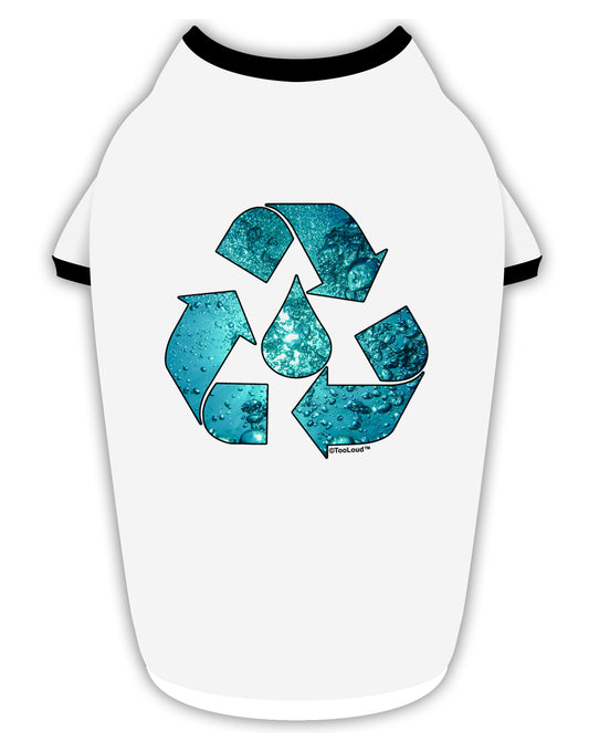 Water Conservation Stylish Cotton Dog Shirt by TooLoud-Dog Shirt-TooLoud-White-with-Black-Small-Davson Sales