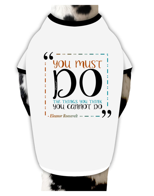 TooLoud You Must Eleanor R Dog Shirt-Dog Shirt-TooLoud-White-with-Black-Small-Davson Sales