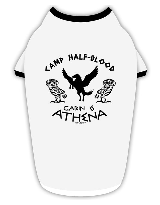 Camp Half Blood Cabin 6 Athena Stylish Cotton Dog Shirt by TooLoud-Dog Shirt-TooLoud-White-with-Black-Small-Davson Sales