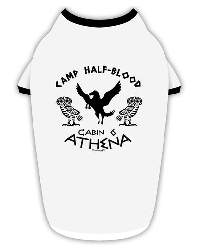 Camp Half Blood Cabin 6 Athena Stylish Cotton Dog Shirt by TooLoud-Dog Shirt-TooLoud-White-with-Black-Small-Davson Sales