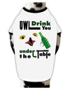 Owl Drink You Under the Table Dog Shirt-Dog Shirt-TooLoud-White-with-Black-Small-Davson Sales