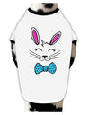 TooLoud Happy Easter Bunny Face Dog Shirt-Dog Shirt-TooLoud-White-with-Black-Small-Davson Sales