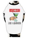 Safety First Have a Quarantini Dog Shirt White with Black Small