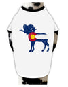 TooLoud Grunge Rocky Mountain Bighorn Sheep Flag Dog Shirt-Dog Shirt-TooLoud-White-with-Black-Small-Davson Sales