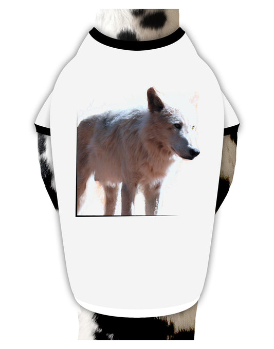 Magnificent Full White Wolf Dog Shirt-Dog Shirt-TooLoud-White-with-Black-Small-Davson Sales