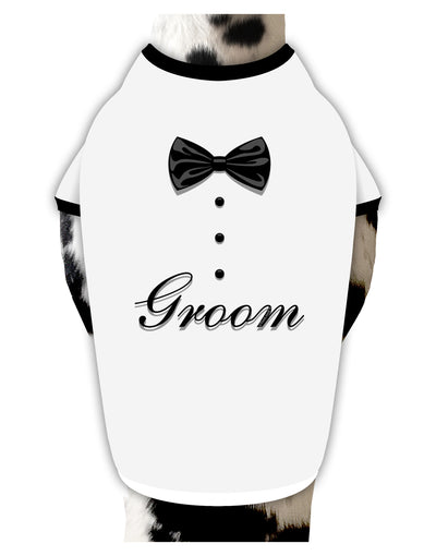 Tuxedo - Groom Dog Shirt-Dog Shirt-TooLoud-White-with-Black-Small-Davson Sales