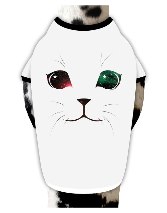 Adorable Space Cat Stylish Cotton Dog Shirt by TooLoud-Dog Shirt-TooLoud-White-with-Black-Small-Davson Sales