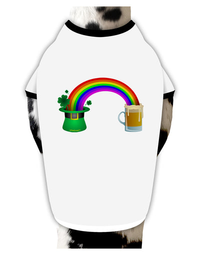 End Of The Rainbow - Beer Dog Shirt-Dog Shirt-TooLoud-White-with-Black-Small-Davson Sales