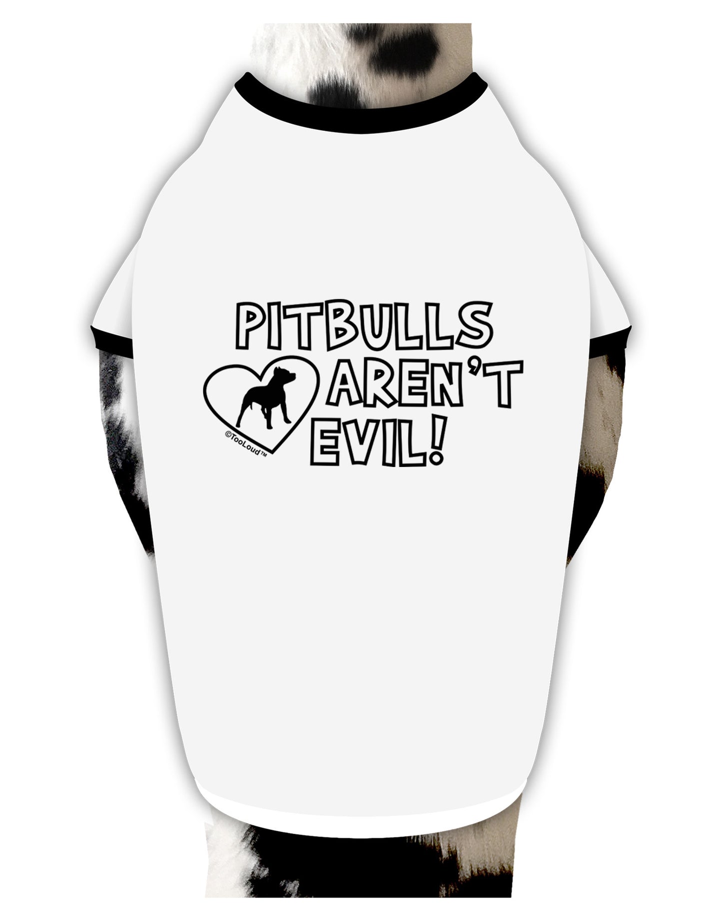 Pitbulls Aren't Evil Dog Shirt-Dog Shirt-TooLoud-White-with-Black-Small-Davson Sales