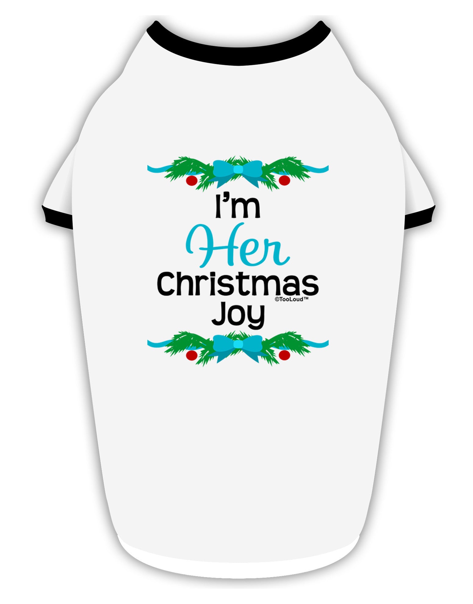 Her Christmas Joy Matching His & Hers Stylish Cotton Dog Shirt-Dog Shirt-TooLoud-White-with-Black-Small-Davson Sales