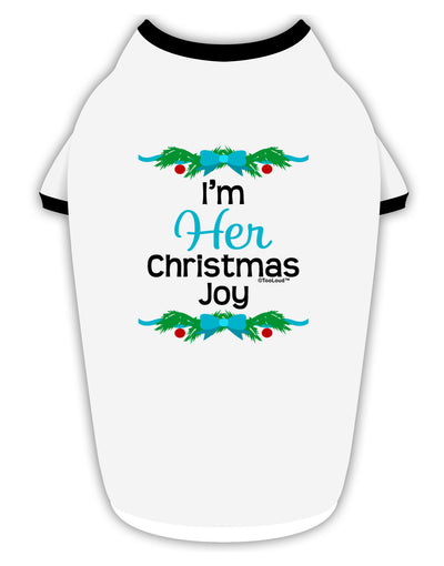 Her Christmas Joy Matching His & Hers Stylish Cotton Dog Shirt-Dog Shirt-TooLoud-White-with-Black-Small-Davson Sales