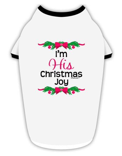 His Christmas Joy Matching His & Hers Stylish Cotton Dog Shirt-Dog Shirt-TooLoud-White-with-Black-Small-Davson Sales