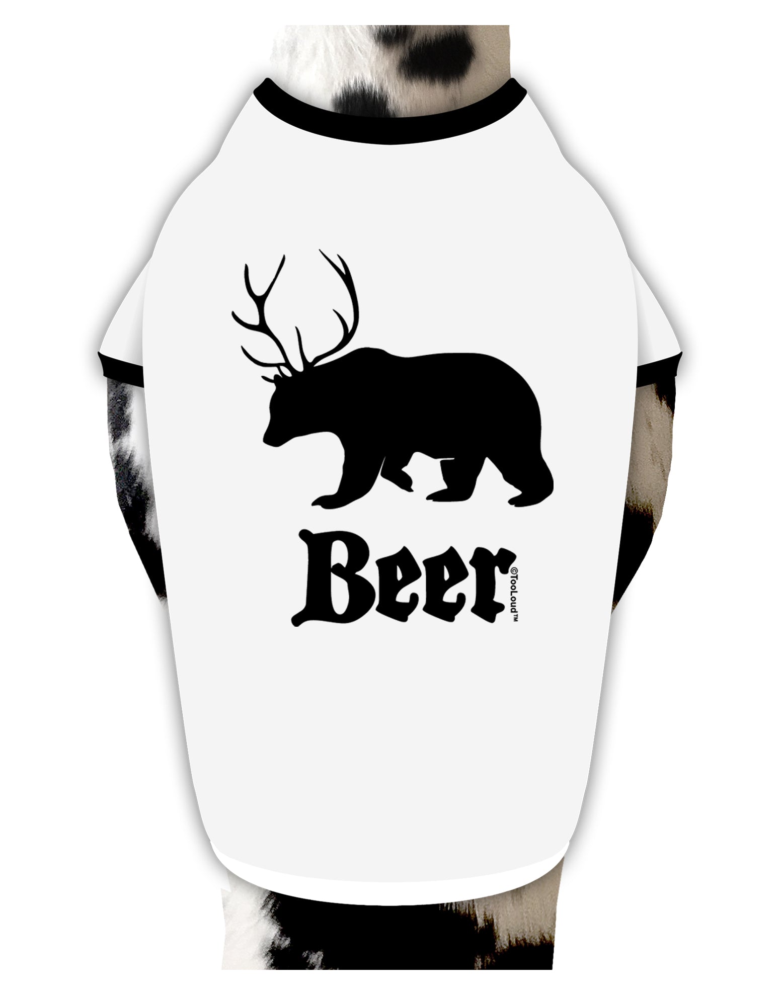 Beer Animal Dog Shirt by TooLoud-Dog Shirt-TooLoud-White-with-Black-Small-Davson Sales