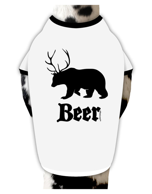 Beer Animal Dog Shirt by TooLoud-Dog Shirt-TooLoud-White-with-Black-Small-Davson Sales