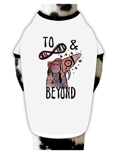 TooLoud To infinity and beyond Dog Shirt-Dog Shirt-TooLoud-White-with-Black-Small-Davson Sales