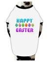 Happy Easter Decorated Eggs Dog Shirt-Dog Shirt-TooLoud-White-with-Black-Small-Davson Sales