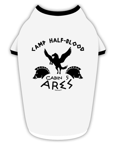 Camp Half Blood Cabin 5 Ares Stylish Cotton Dog Shirt by TooLoud