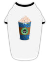 Happy Hanukkah Latte Cup Stylish Cotton Dog Shirt-Dog Shirt-TooLoud-White-with-Black-Small-Davson Sales
