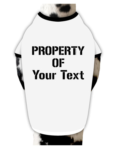 Personalized Property Of Stylish Cotton Dog Shirt-Dog Shirt-TooLoud-White-with-Black-Small-Davson Sales