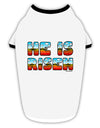 He Is Risen - Easter - Sunrise Letters Stylish Cotton Dog Shirt-Dog Shirt-TooLoud-White-with-Black-Small-Davson Sales