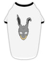 Scary Bunny Face Stylish Cotton Dog Shirt-Dog Shirt-TooLoud-White-with-Black-Small-Davson Sales