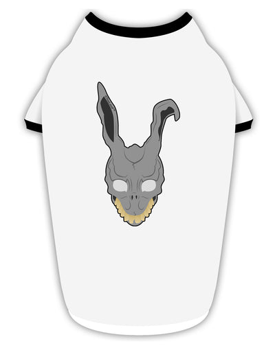 Scary Bunny Face Stylish Cotton Dog Shirt-Dog Shirt-TooLoud-White-with-Black-Small-Davson Sales