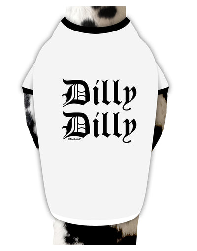 Dilly Dilly Beer Drinking Funny Dog Shirt by TooLoud-Dog Shirt-TooLoud-White-with-Black-Small-Davson Sales