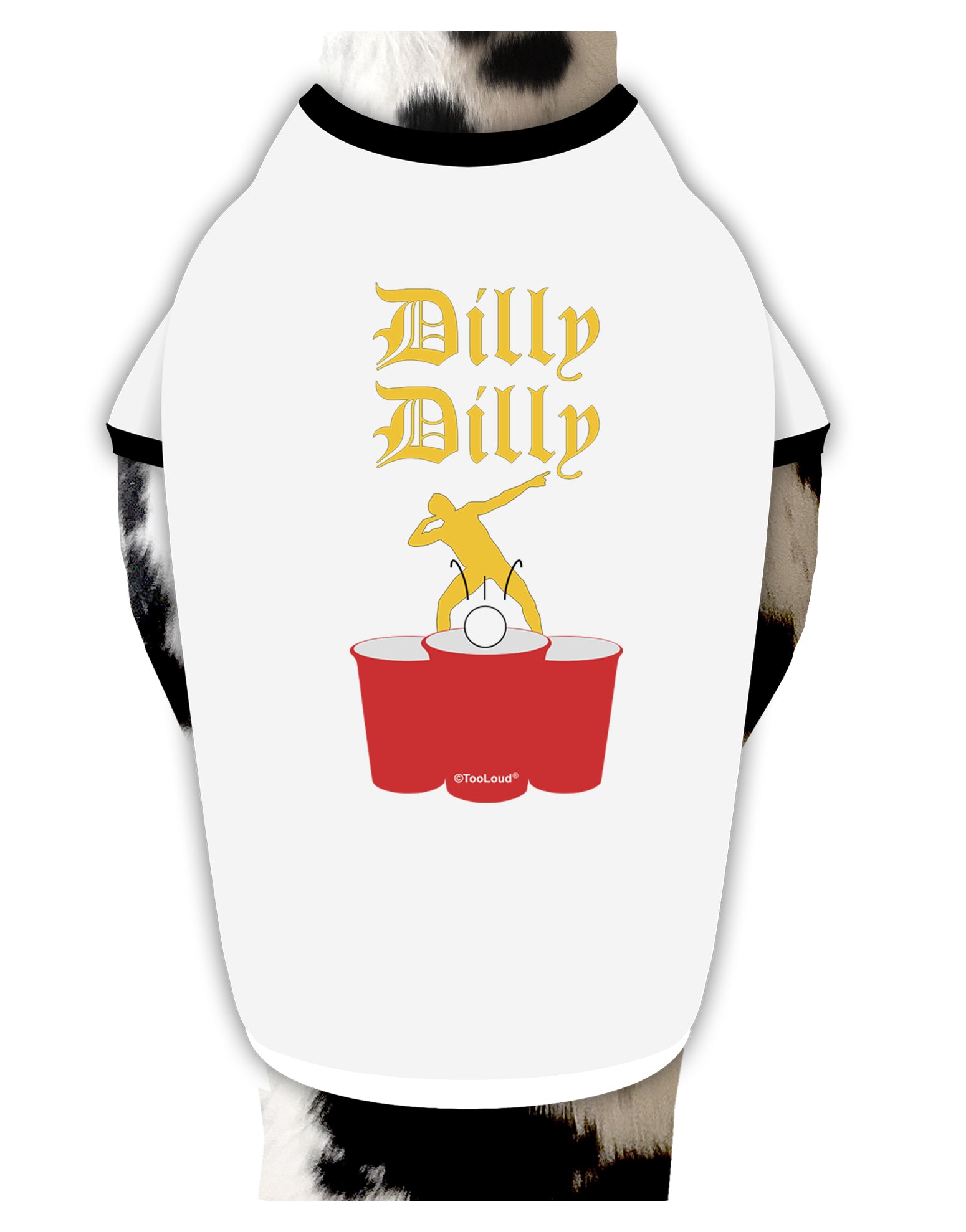 Dilly Dilly Funny Beer Dog Shirt by TooLoud-Dog Shirt-TooLoud-White-with-Black-Small-Davson Sales