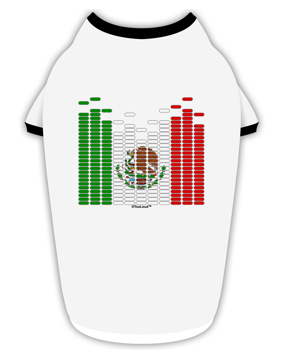 Mexican Flag Levels - Cinco De Mayo Stylish Cotton Dog Shirt-Dog Shirt-TooLoud-White-with-Black-Small-Davson Sales