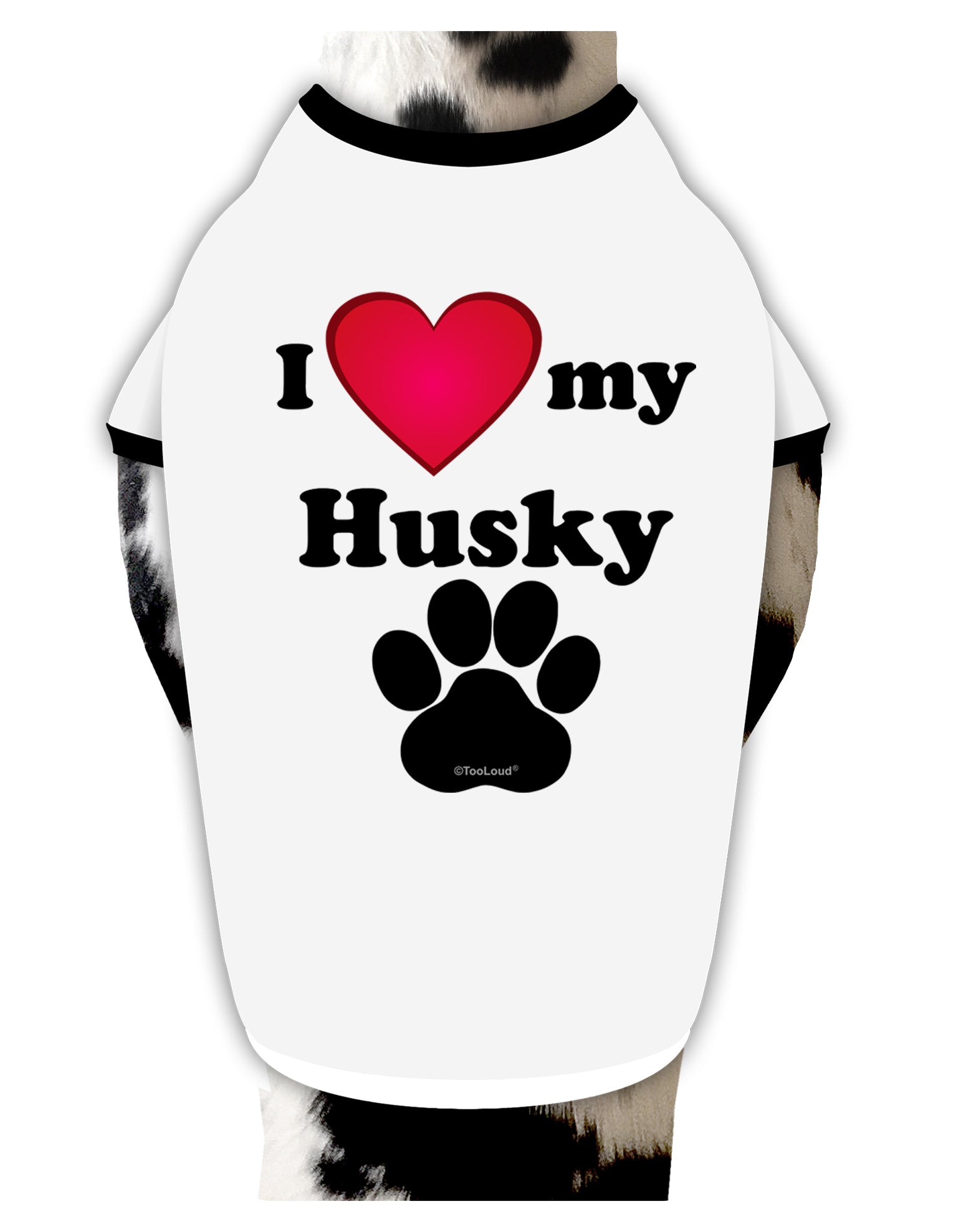 I Heart My Husky Dog Shirt by TooLoud-Dog Shirt-TooLoud-White-with-Black-Small-Davson Sales