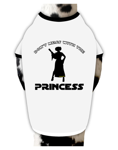 Don't Mess With The Princess Dog Shirt-Dog Shirt-TooLoud-White-with-Black-Small-Davson Sales