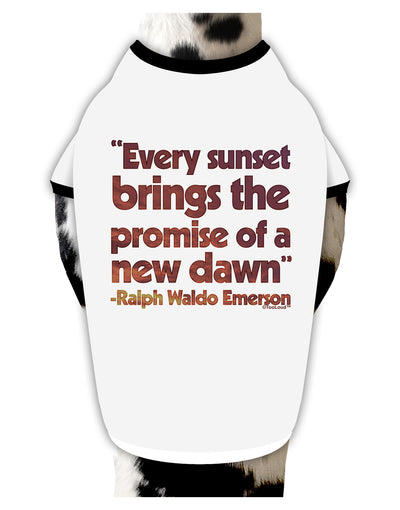 Emerson Sunset Quote Dog Shirt-Dog Shirt-TooLoud-White-with-Black-Small-Davson Sales