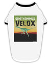 Ornithomimus Velox - With Name Stylish Cotton Dog Shirt by TooLoud-Dog Shirt-TooLoud-White-with-Black-Small-Davson Sales