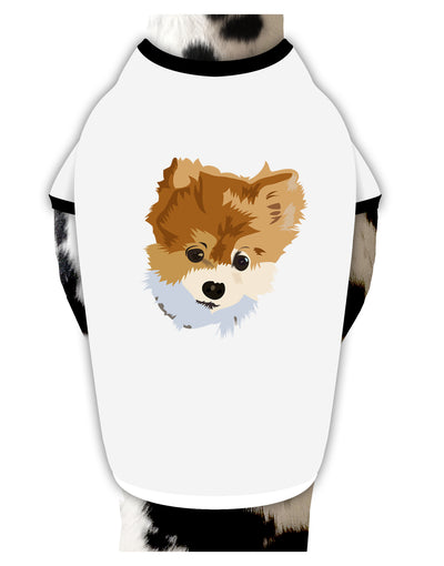 Custom Pet Art Dog Shirt by TooLoud-Dog Shirt-TooLoud-White-with-Black-Small-Davson Sales