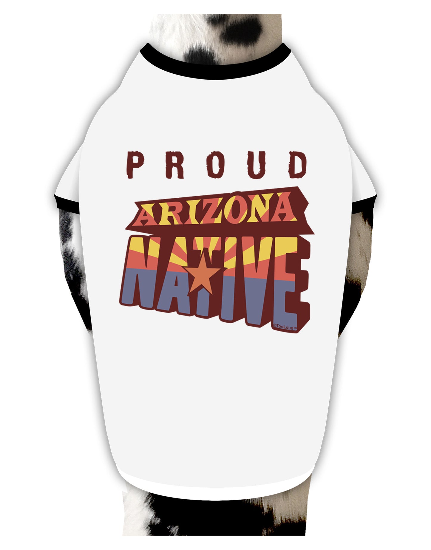 Proud Arizona Native Dog Shirt-Dog Shirt-TooLoud-White-with-Black-Small-Davson Sales
