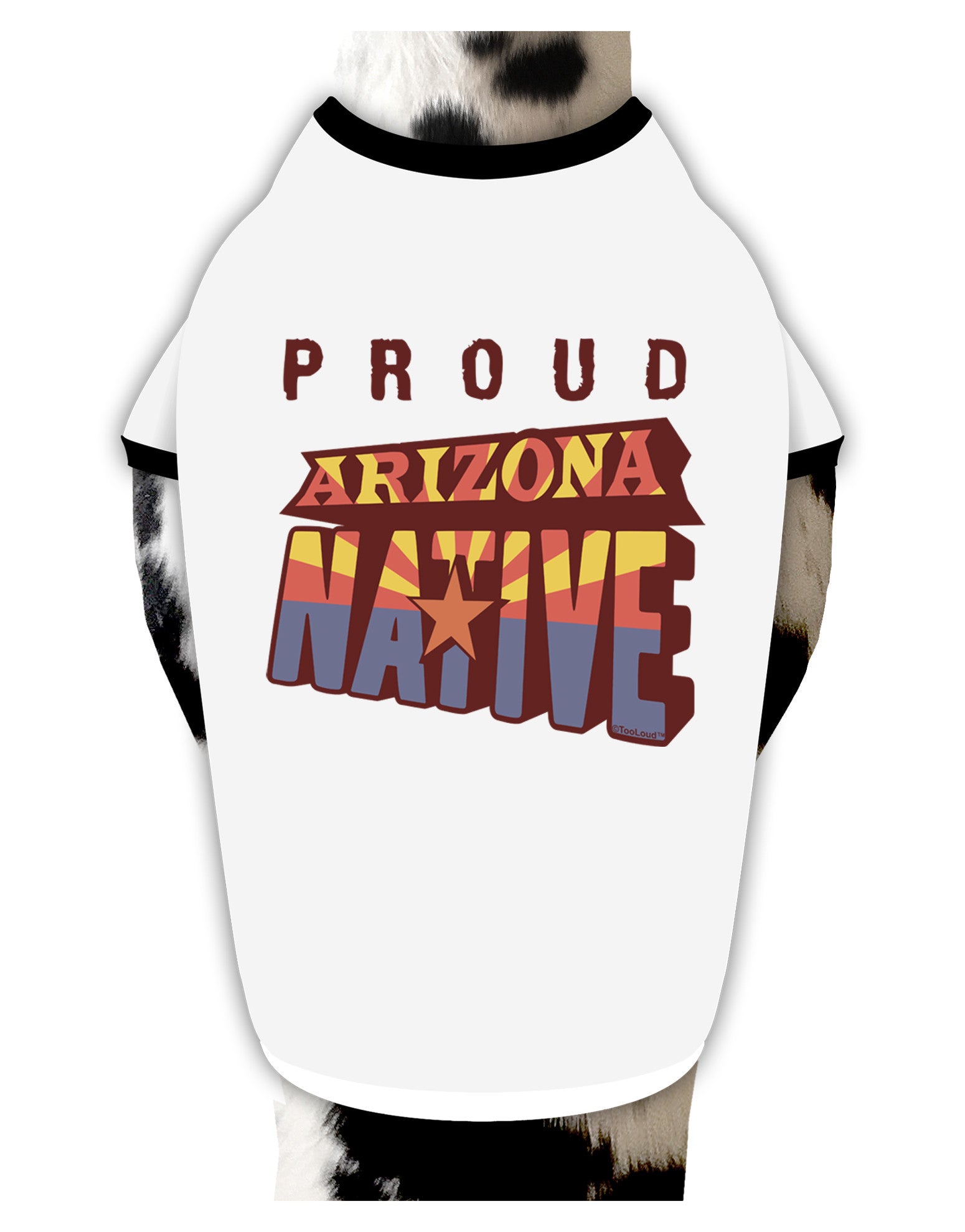 Proud Arizona Native Dog Shirt-Dog Shirt-TooLoud-White-with-Black-Small-Davson Sales