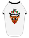 Silly Little Reindeer Matching Deer Stylish Cotton Dog Shirt-Dog Shirt-TooLoud-White-with-Black-Small-Davson Sales