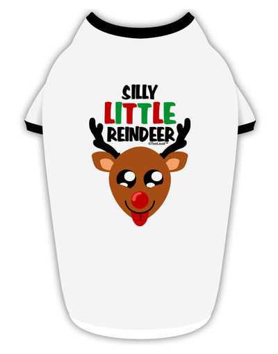 Silly Little Reindeer Matching Deer Stylish Cotton Dog Shirt-Dog Shirt-TooLoud-White-with-Black-Small-Davson Sales