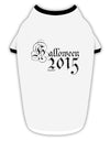 Halloween 2015 Script Distressed Stylish Cotton Dog Shirt-Dog Shirt-TooLoud-White-with-Black-Small-Davson Sales