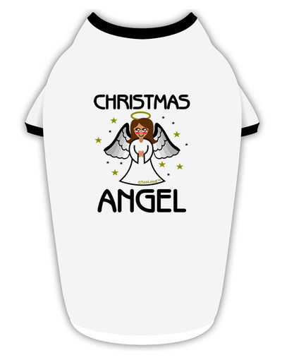 Christmas Angel Stylish Cotton Dog Shirt-Dog Shirt-TooLoud-White-with-Black-Small-Davson Sales