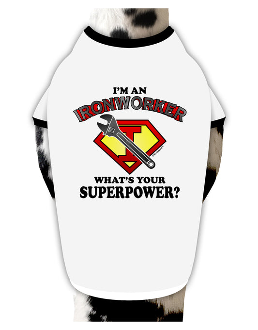 Ironworker - Superpower Dog Shirt-Dog Shirt-TooLoud-White-with-Black-Small-Davson Sales