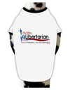 Libertarian Slogan Stylish Cotton Dog Shirt-Dog Shirt-TooLoud-White-with-Black-Small-Davson Sales