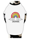 TooLoud RAINBROS Dog Shirt-Dog Shirt-TooLoud-White-with-Black-Small-Davson Sales