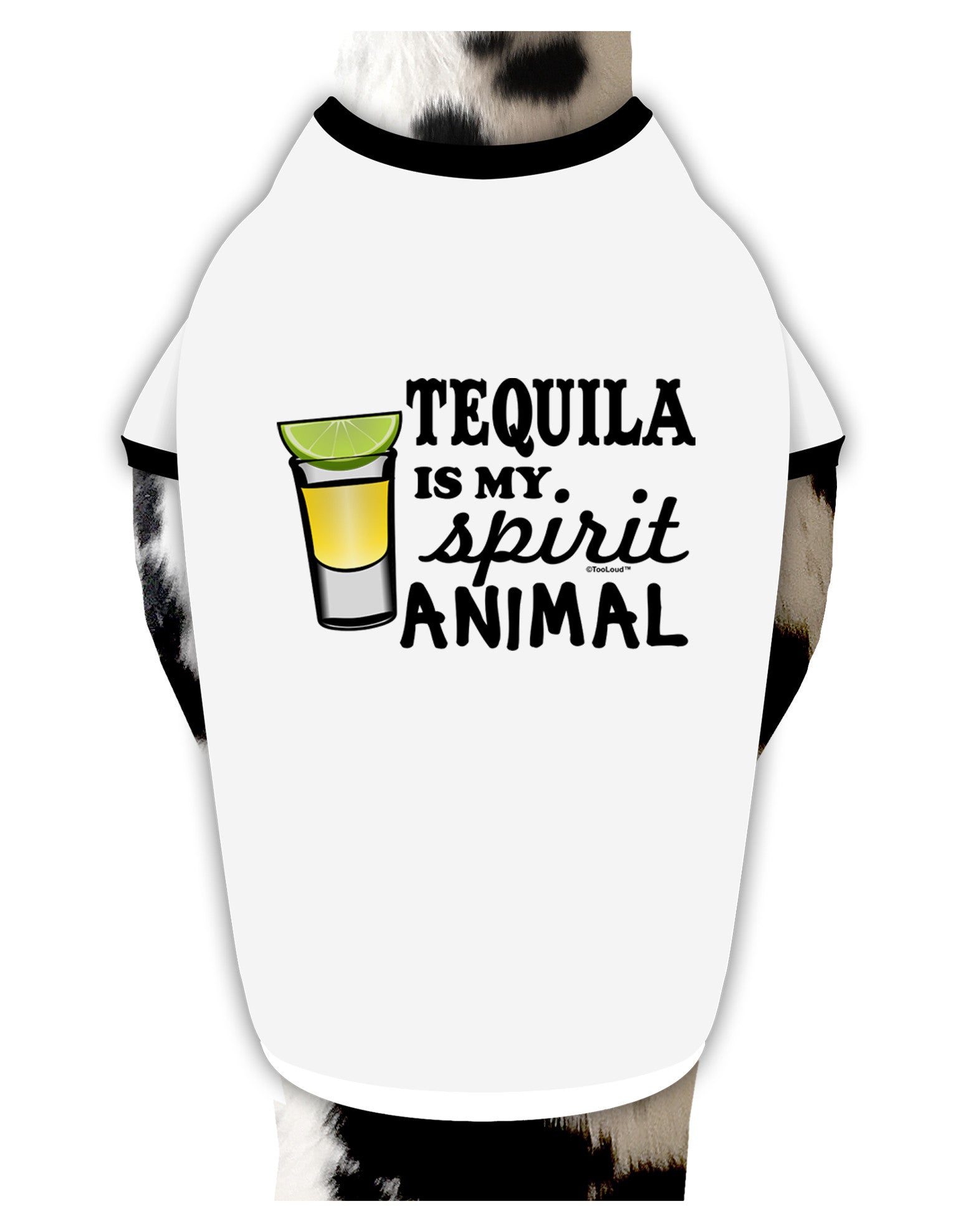 Tequila Is My Spirit Animal Dog Shirt-Dog Shirt-TooLoud-White-with-Black-Small-Davson Sales