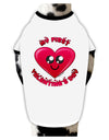 My First Valentine's Day Stylish Cotton Dog Shirt-Dog Shirt-TooLoud-White-with-Black-Small-Davson Sales