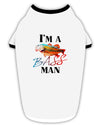 I'm A Bass Man Watercolor Stylish Cotton Dog Shirt-Dog Shirt-TooLoud-White-with-Black-Small-Davson Sales