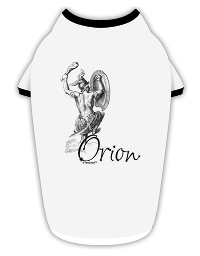 Orion Illustration Stylish Cotton Dog Shirt-Dog Shirt-TooLoud-White-with-Black-Small-Davson Sales